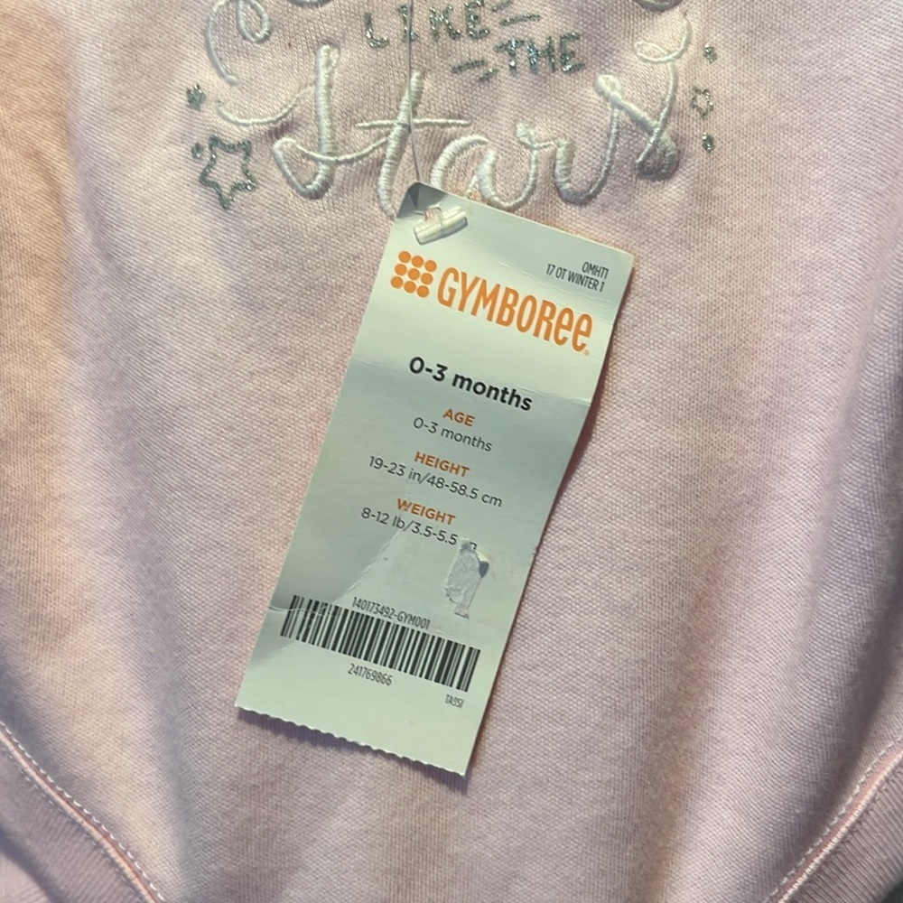New Gymboree Baby Girls Shine Like The Stars Embroidered Bodysuit 0-3 Months NWT - Picture 7 of 9
